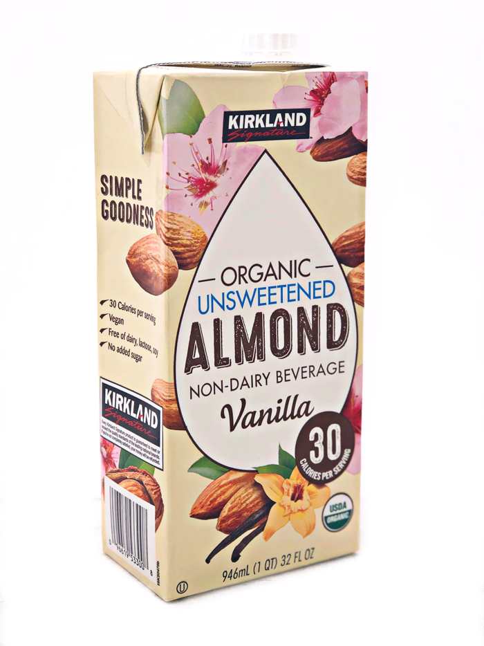 KIRKLAND ALMOND LECHE DE ALMENDRA SABOR A VAINILLA 946ML